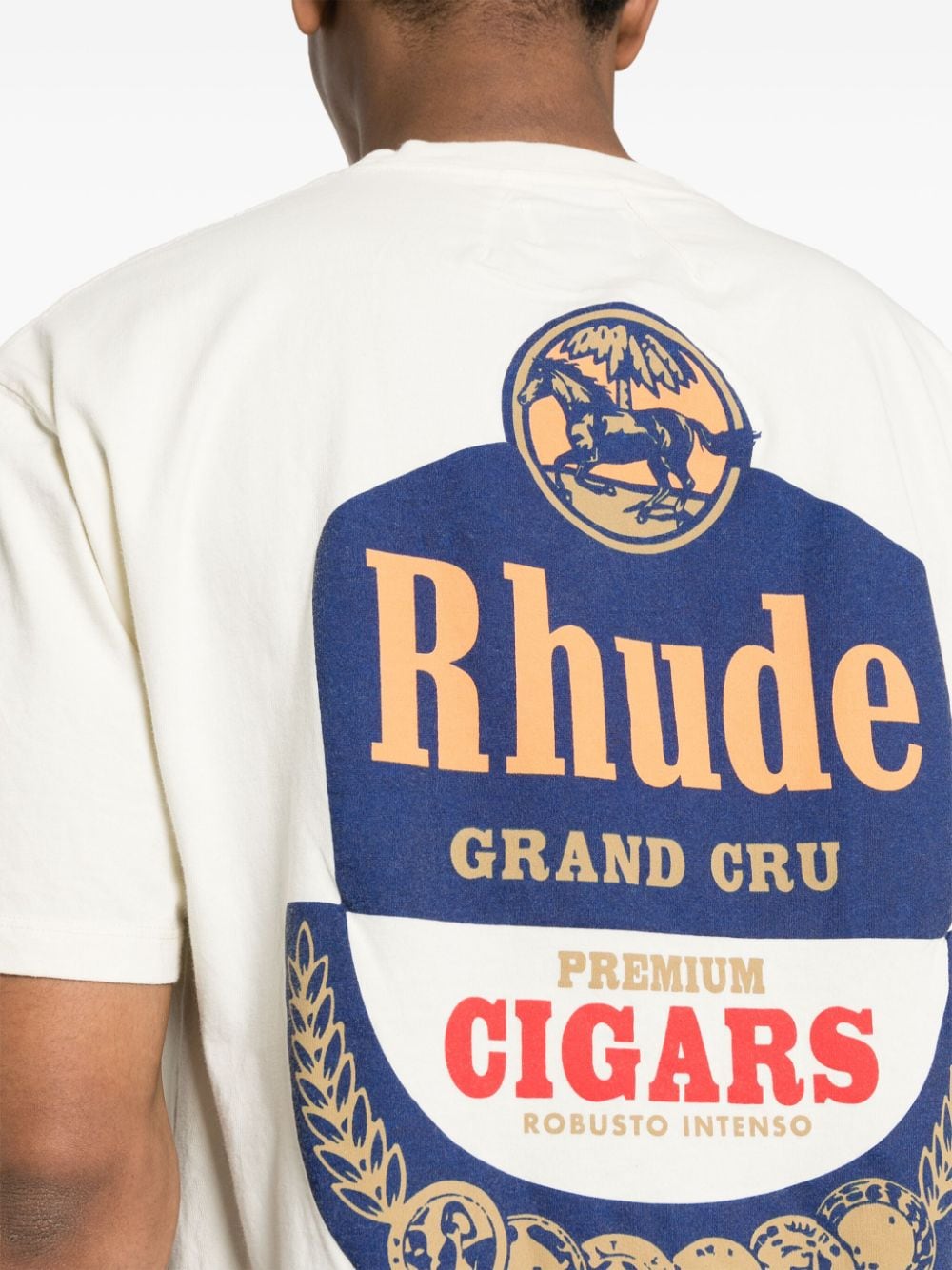 Rhude - T-shirt en coton à logo imprimé - Lothaire