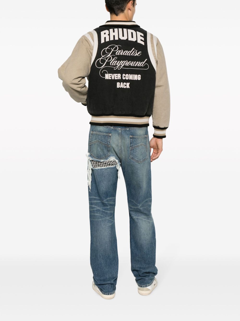 Rhude Veste Bomber Varsity Jacket - Lothaire