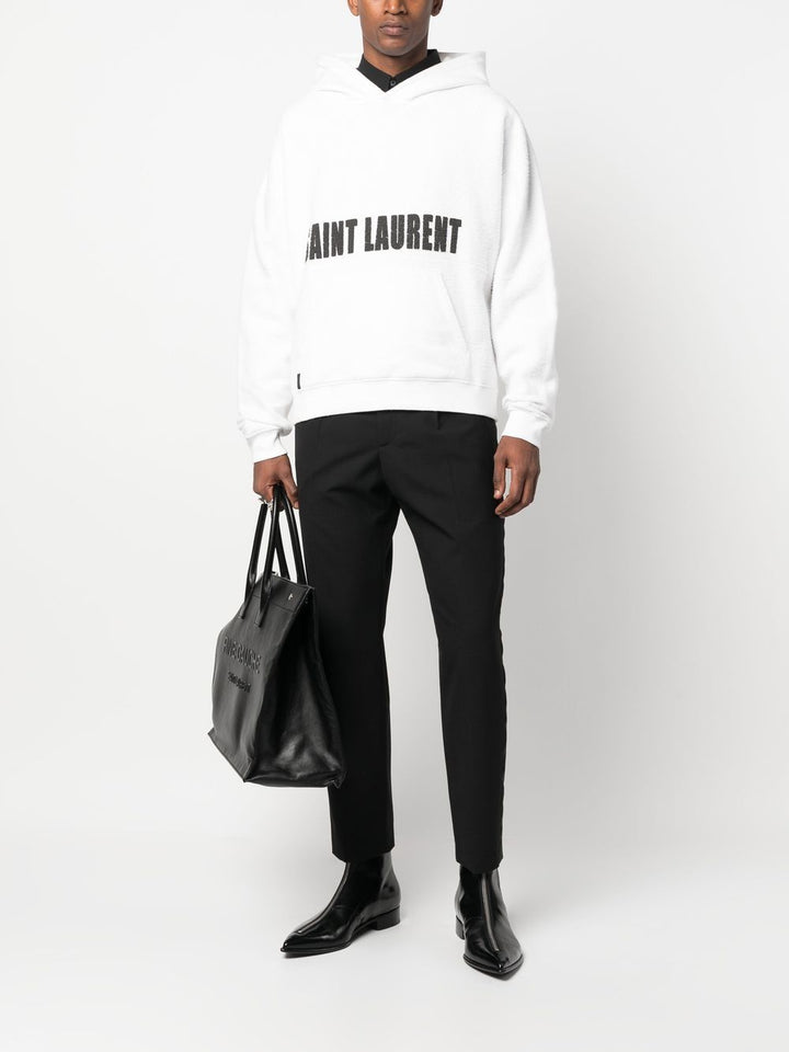 Saint Laurent Hoodie à patch logo - Lothaire