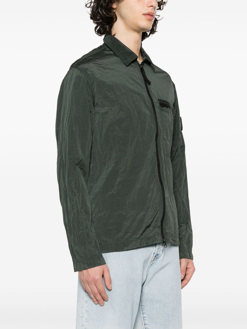 Stone Island - Chemise vert 11219 NYLON METAL IN ECONYL® REGENERATED NYLON - Lothaire