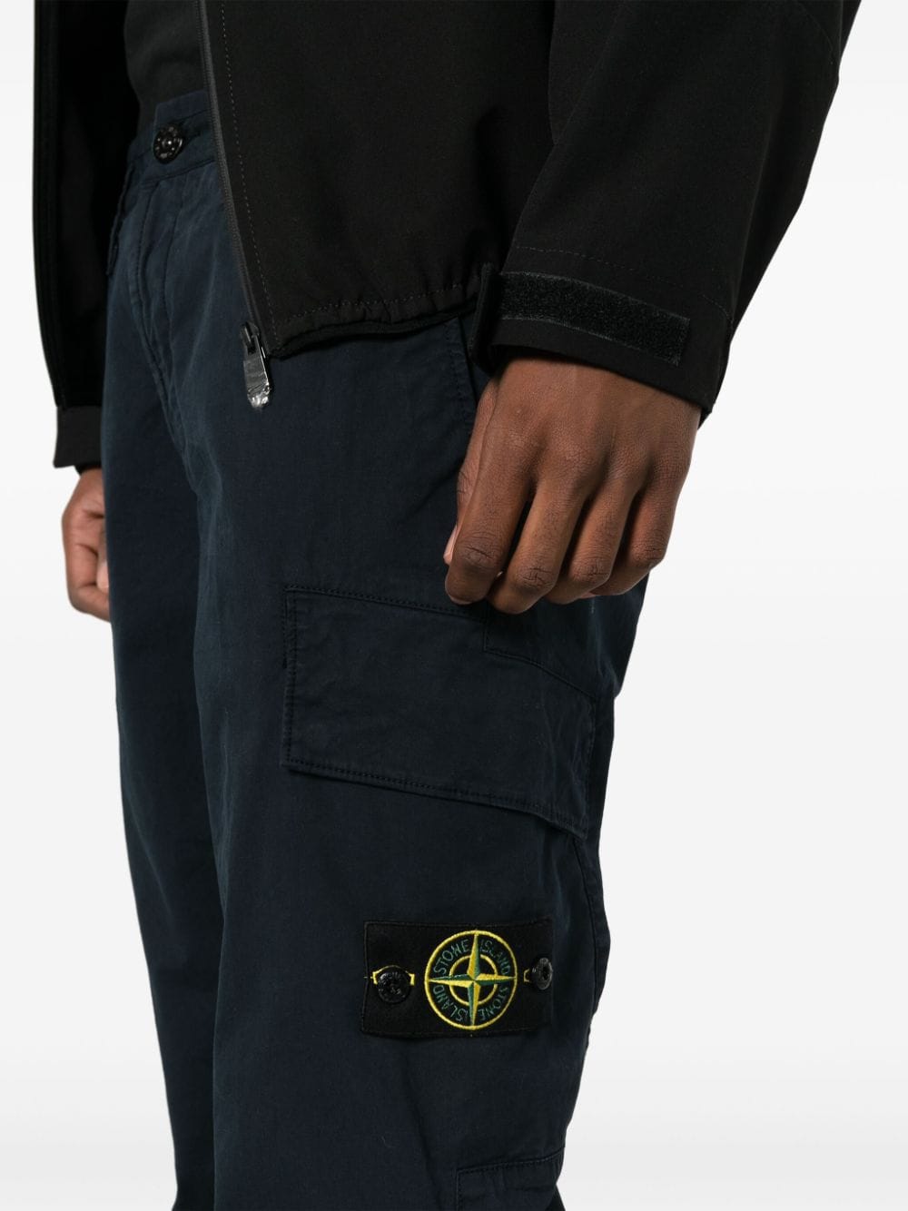 Stone Island - Pantalon slim navy à poches cargo - Lothaire