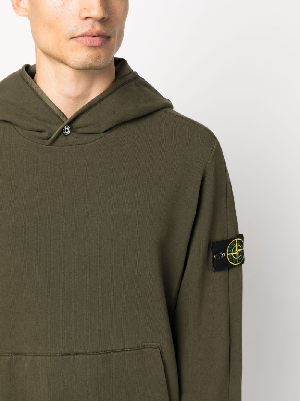 Stone Island Sweat à capuche olive 61252 - Lothaire