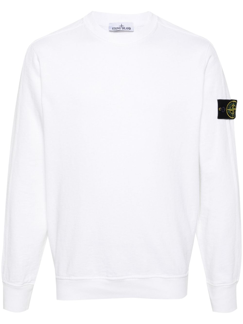 Stone Island - Sweat white 66060 ‘OLD’ TREATMENT - Lothaire